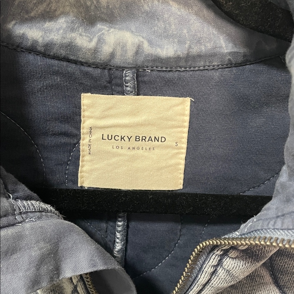 Lucky Brand Blue Quilted Jacket S - Picture 2 of 3